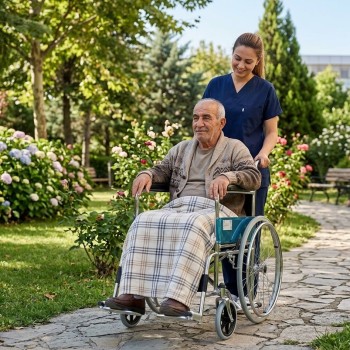 Golfi G101 Deri Ekonomik Manuel Tekerlekli Sandalye