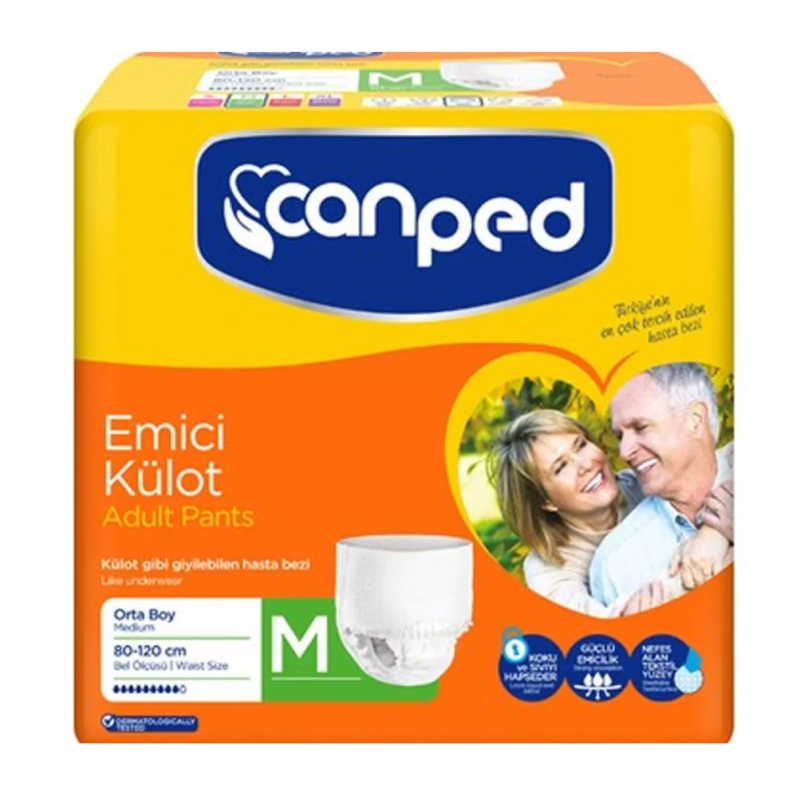 Canped Emici Külot Hasta Bezi M 30'lu Canped Emici Külot Hasta Bezi M 30'lu