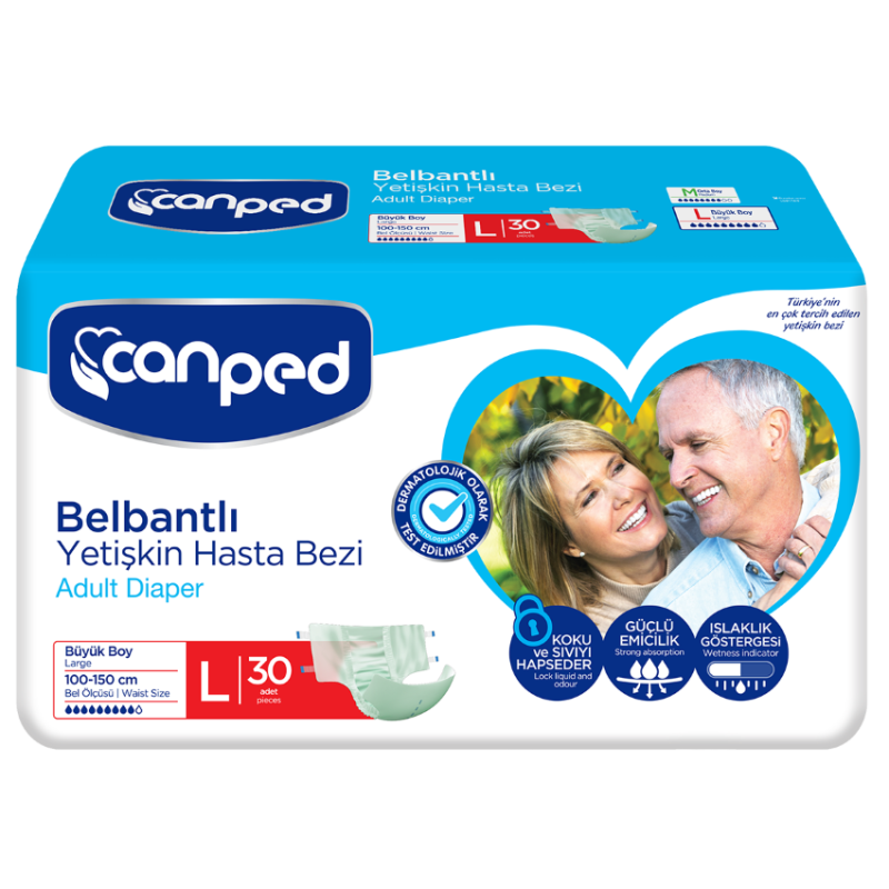 Canped Hasta Bezi Belbantlı Poli 30'lu Large