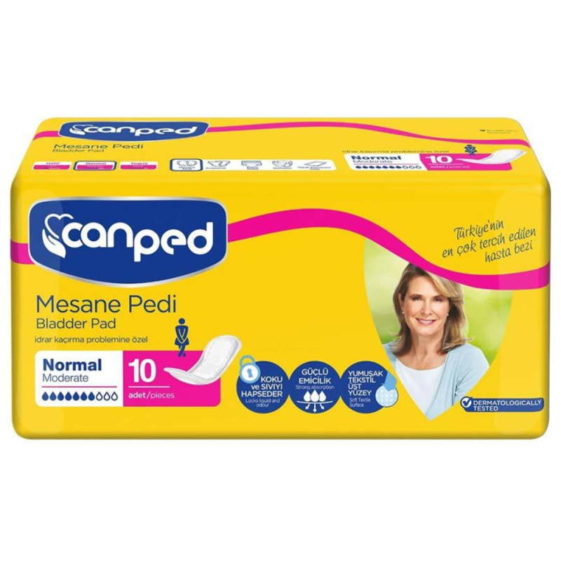 Canped Kadın Mesane Pedi Medium 10 lu