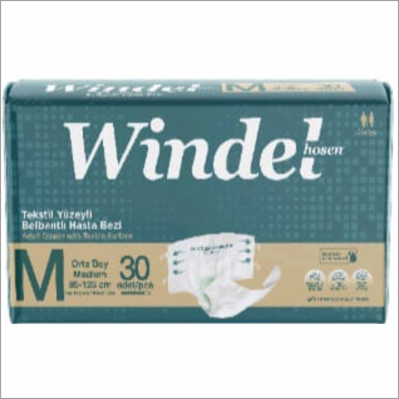 Windelhousen Belbantlı Hasta Bezi M 30 lu