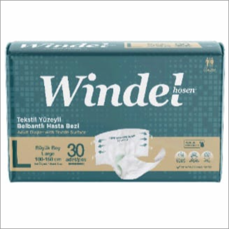 Windelhousen Belbantlı Hasta Bezi L 30 lu