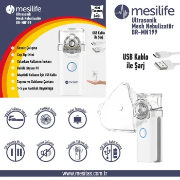Mesilife BR-MN199 Mesh Nebulizatör Cihazı