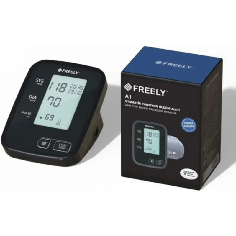 Freely A1 Türkçe Konuşan Otomatik Tansiyon Ölçüm Aleti Freely A1 Türkçe Konuşan Otomatik Tansiyon Ölçüm Aleti