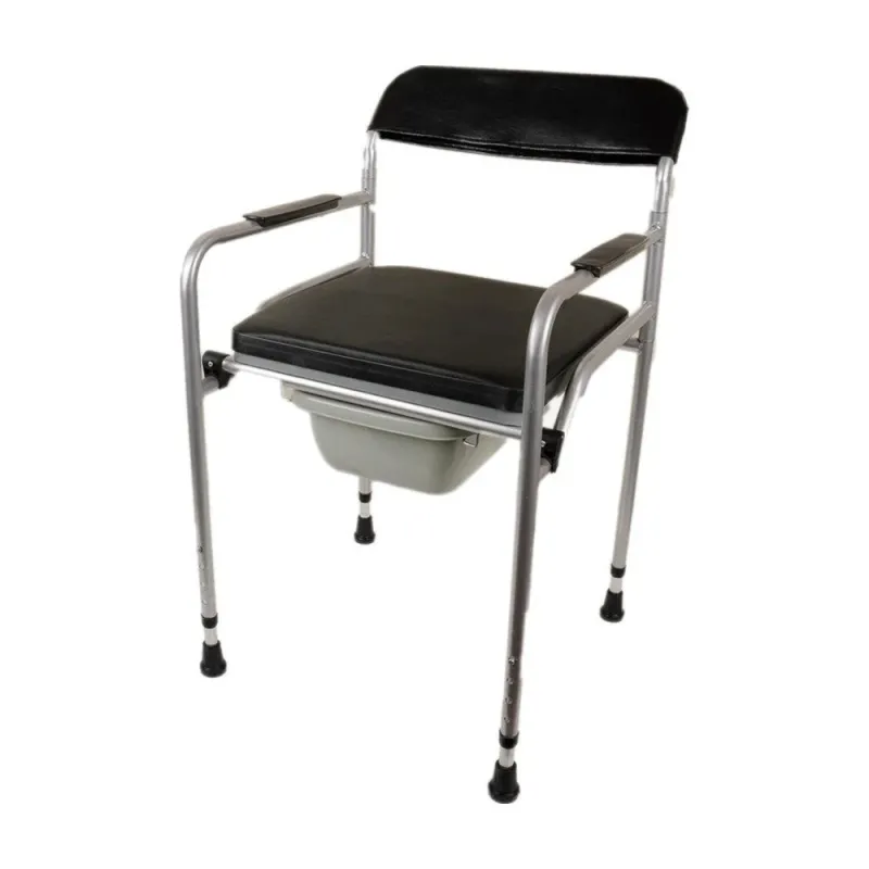 Döşemeli Katlanır Klozet Yükseltici Komot Hasta Tuvalet Sandalyesi