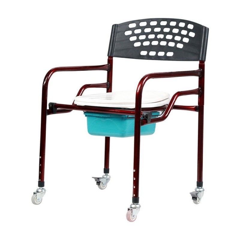 Mymed Tekerlekli Kapaklı Klozet Yükseltici Komot MY-1001